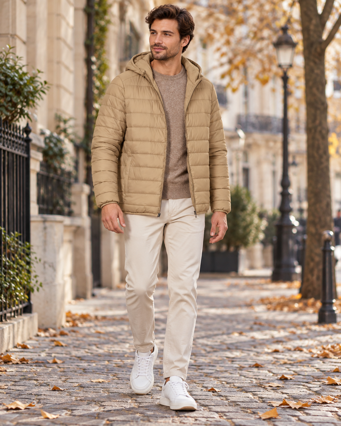Santino Men's Hooded Packable Puffer Jacket – Lightweight Water-Resistant with Pockets