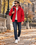 Emilio Men's Windproof Hooded Rain Jacket – Lightweight Waterproof Outdoor Hiking Coat