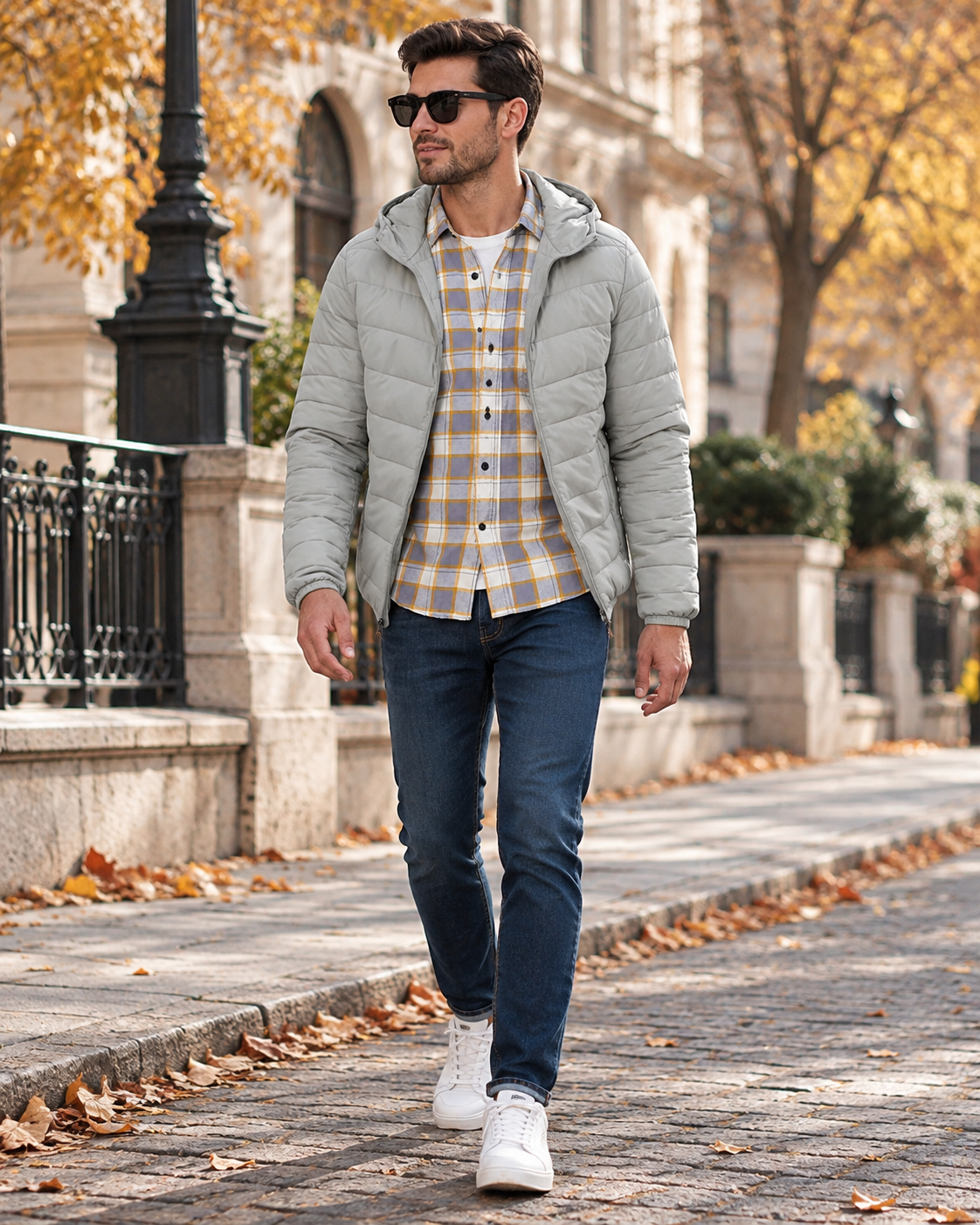 Santino Men's Hooded Packable Puffer Jacket – Lightweight Water-Resistant with Pockets