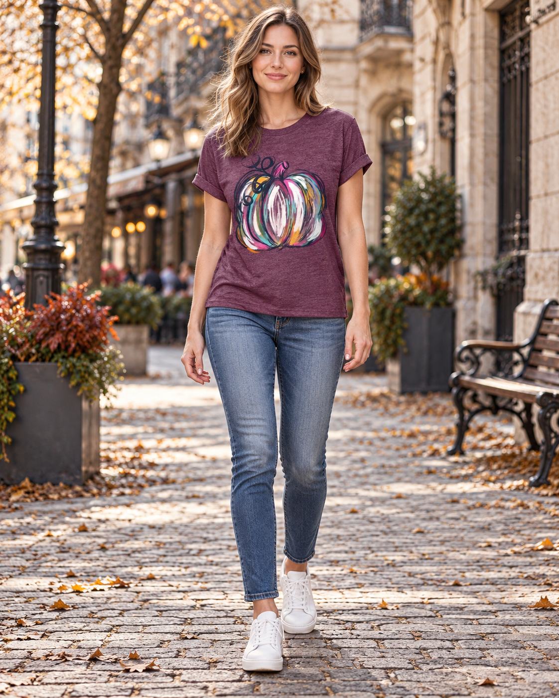 Nerissa Women's Short-Sleeve Halloween Tee with Ghost Design and Cotton-Blend Fabric