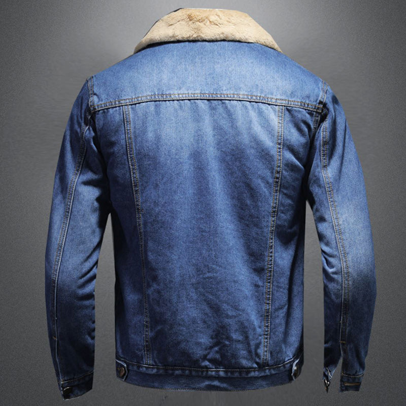 Zane Men's Denim Jacket – Insulating Lined Jean Jacket with Classic Modern Style