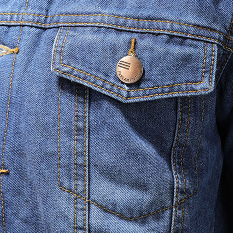 Zane Men's Denim Jacket – Insulating Lined Jean Jacket with Classic Modern Style