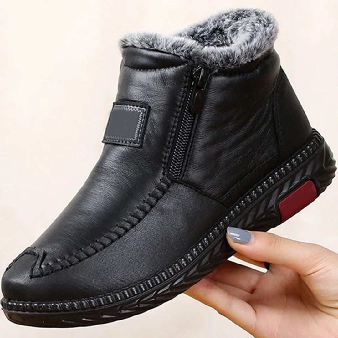 Ines Women's Winter Boots – Cozy Fur Lining, Thermal Warmth & Non-Slip Sole