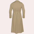 Cassian Men's Trench Coat – Long Water-Resistant Coat with a Classic Cut & Refined Style