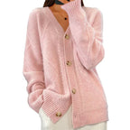 Emrys Women's Cardigan – Plush Cashmere Button-Front Sweater with Refined Full-Length Sleeves