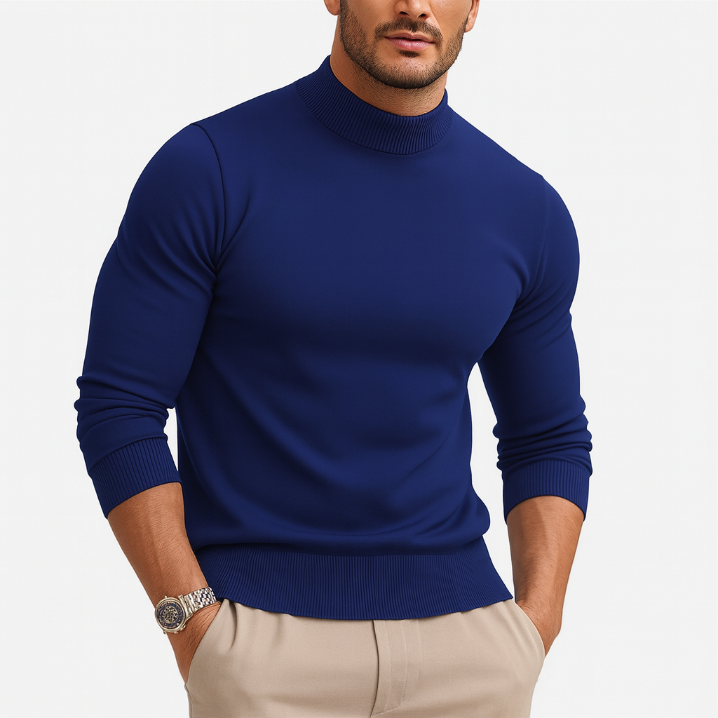 Zinnia Men's Turtleneck Sweater – Premium Soft-Knit Fabric in a Sleek, Contemporary Style