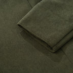 Liora Men's Corduroy Coat – Tailored Fit with Mandarin Collar & Refined Side Slip Pockets