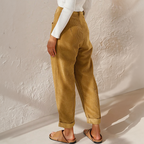 Emeric Women's Corduroy Pants – Cozy High-Rise Waist & Wide Legs for a Relaxed Look