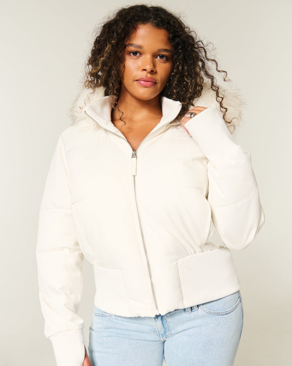 Anders Women's Winter Coat – Insulating Jacket with Removable Hood and Chic Fur-Trimmed Collar