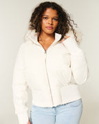 Anders Women's Winter Coat – Insulating Jacket with Removable Hood and Chic Fur-Trimmed Collar