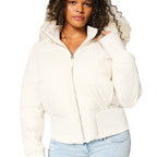 Anders Women's Winter Coat – Insulating Jacket with Removable Hood and Chic Fur-Trimmed Collar