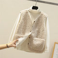 Orianna Women's Sleeveless Vest – Cozy Sherpa Shearling-Style Fabric, Lightweight & Casual