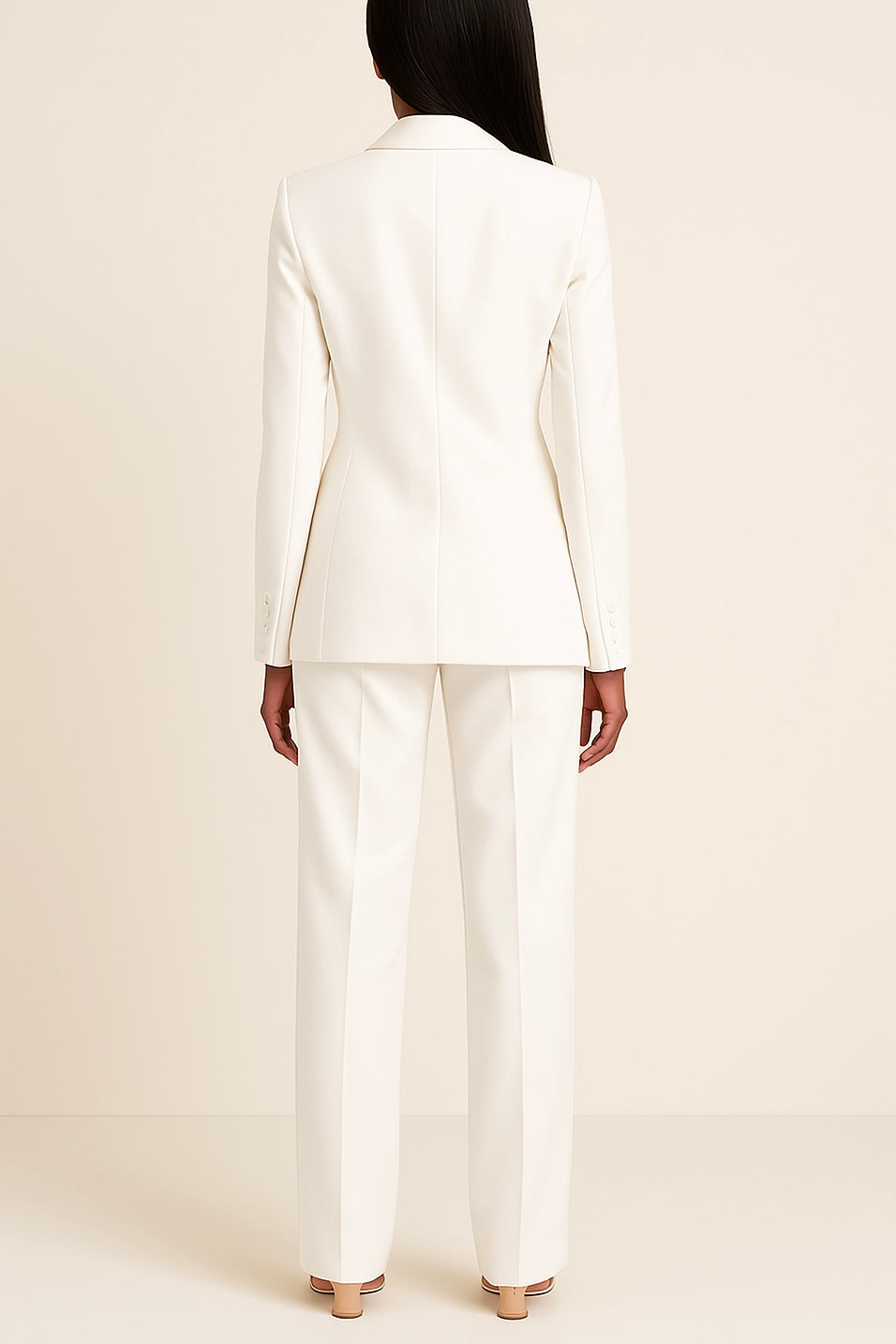 Jareth Women's Ensemble – Refined Satin Pantsuit with a Comfortable Fit & Modern Style