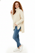 Dorian Women's Turtleneck Sweater – Ultra-Soft Oversized Knit with Tall Collar & Chic Style
