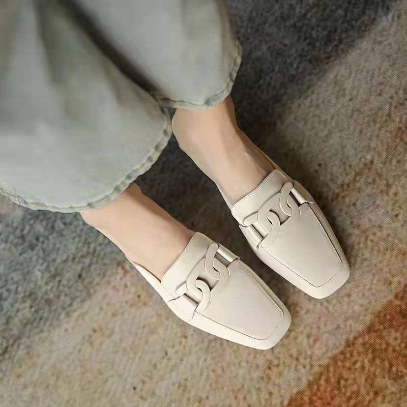 Verity Women's Mary Jane Loafers – Leather Shoes with a Chunky Heel for All-Day Comfort