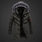 Vaughn Men's Winter Coat – Cozy Insulation, Water-Repellent Fabric & Adjustable Hood