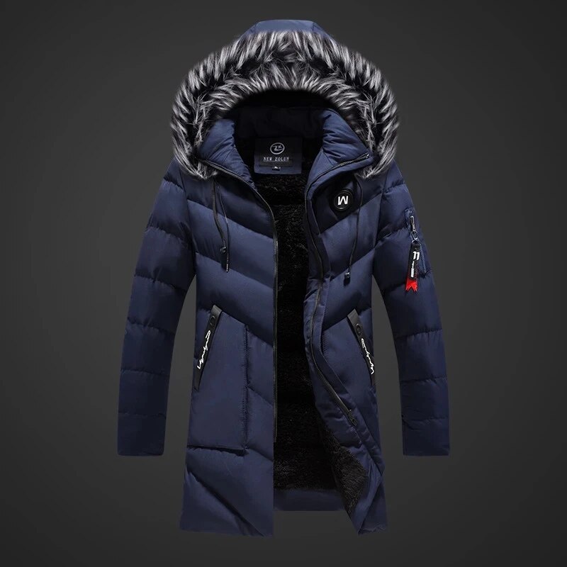 Vaughn Men's Winter Coat – Cozy Insulation, Water-Repellent Fabric & Adjustable Hood
