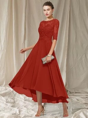 Holt Women's Evening Gown – Refined Long Lace Dress with Flattering Fit for Festive Occasions