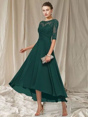 Holt Women's Evening Gown – Refined Long Lace Dress with Flattering Fit for Festive Occasions