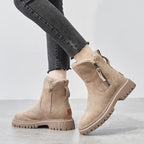 Ophira Women's Winter Boots – Cozy Soft-Suede Boots with Cozy Lining & Non-Slip Sole