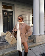 Griffin Women's Coat – Sophisticated, Cozy Oversized Wool Coat for Winter