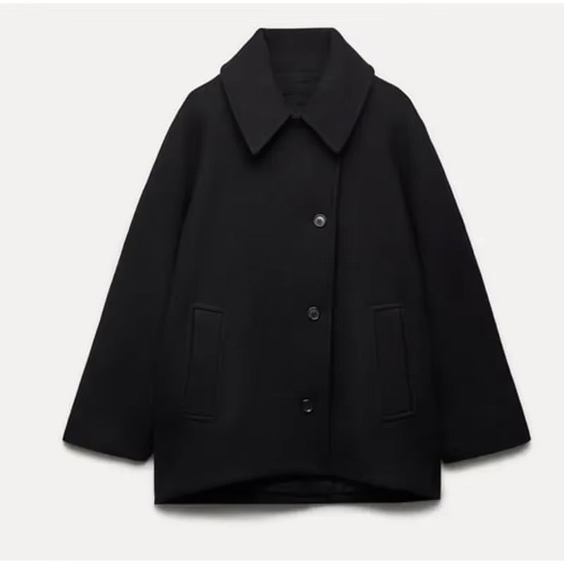 Griffin Women's Coat – Sophisticated, Cozy Oversized Wool Coat for Winter