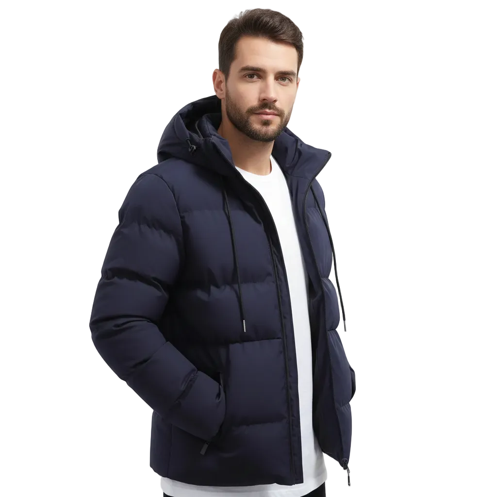 Sawyer Men's Waterproof Winter Parka – Quilted Puffer Design, Hood & Maximum Warmth