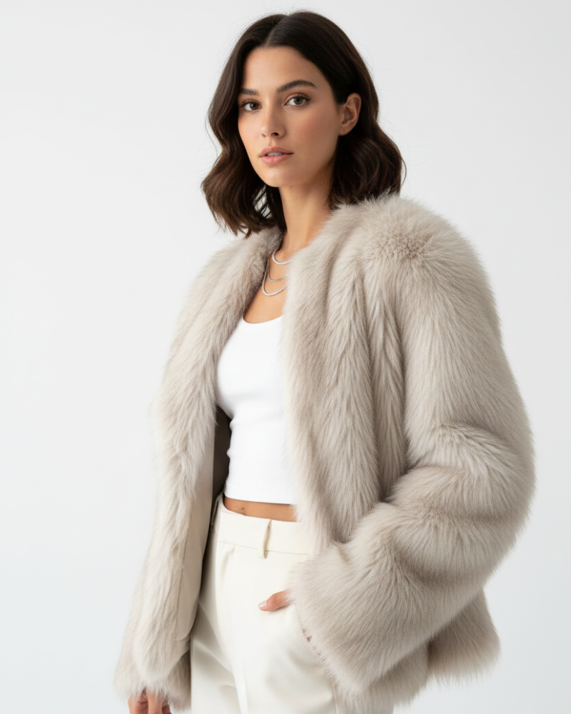 Icarus Faux-Fur Coat for Women – Plush & Cozy Winter Jacket with Relaxed, Refined Fit