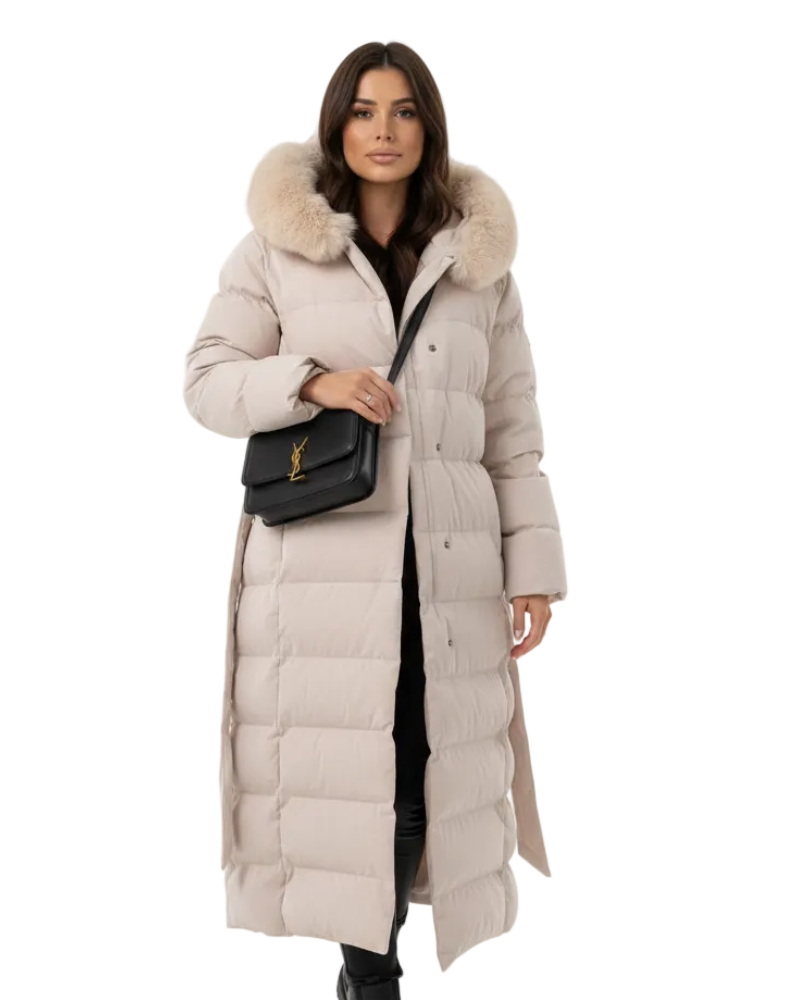 Jaylen Long Coat for Women – Cozy Water-Repellent Winter Jacket with Hood & Sophisticated Cut