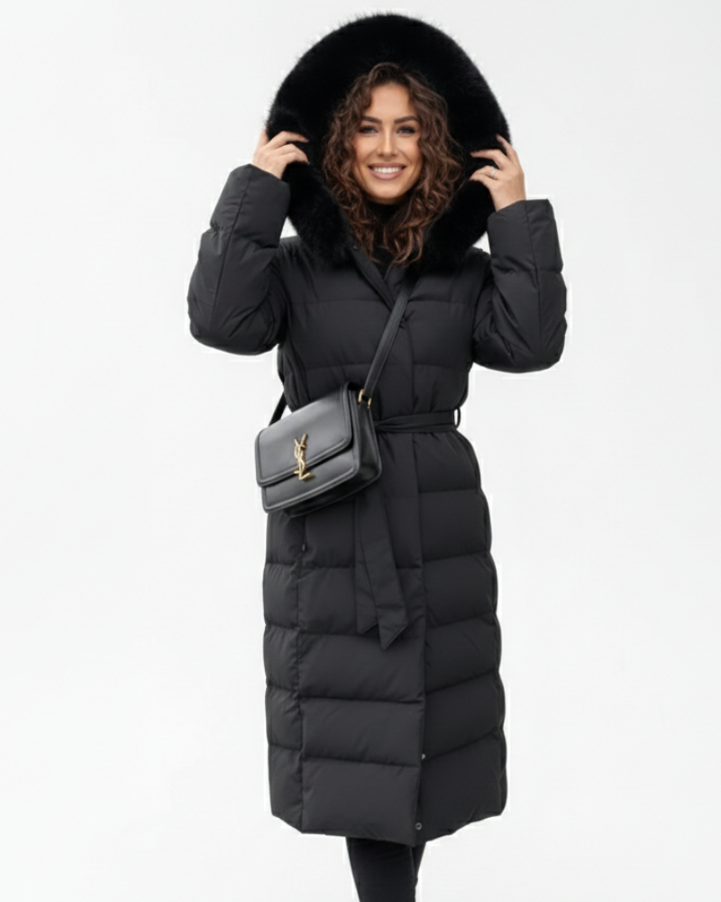 Jaylen Long Coat for Women – Cozy Water-Repellent Winter Jacket with Hood & Sophisticated Cut