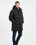 Yorick Men's Long Puffer Coat – Insulating Winter Jacket with Hood & Protective Fit