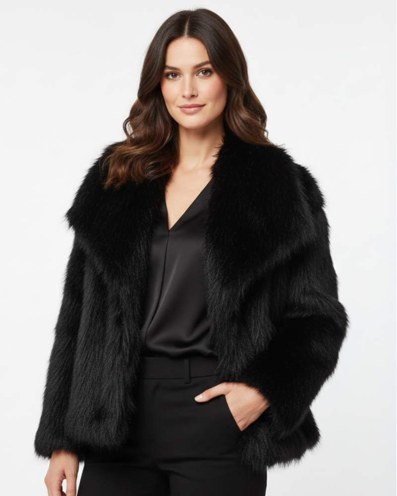 Icarus Faux-Fur Coat for Women – Plush & Cozy Winter Jacket with Relaxed, Refined Fit