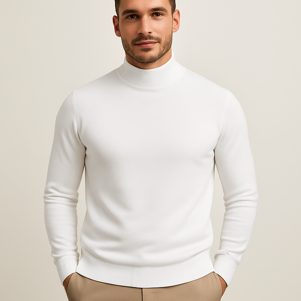Zinnia Men's Turtleneck Sweater – Premium Soft-Knit Fabric in a Sleek, Contemporary Style