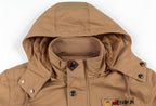 Undine Men's Military Jacket – Waterproof Coat with Fleece Lining & Adjustable Waist