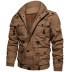 Undine Men's Military Jacket – Waterproof Coat with Fleece Lining & Adjustable Waist