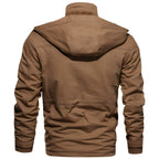 Undine Men's Military Jacket – Waterproof Coat with Fleece Lining & Adjustable Waist