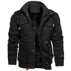 Undine Men's Military Jacket – Waterproof Coat with Fleece Lining & Adjustable Waist