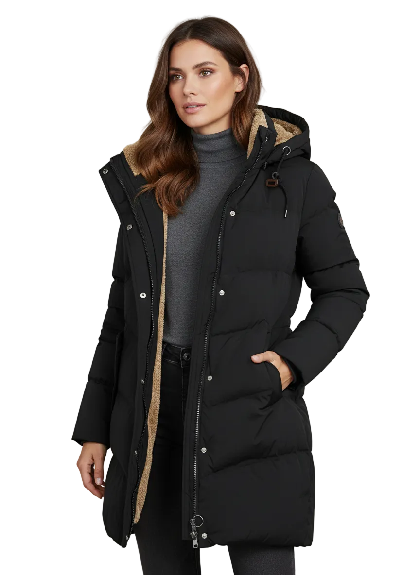 Kingsley Long With Hood Coat for Women – Refined Winter Jacket with a Cozy Fit
