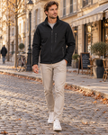 Sable Men's Waterproof Softshell Jacket – Fleece-Lined Interior, 4-Way Stretch & 4 Handy Pockets