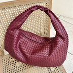 Katriel Braided Handbag for Women – Chic Vegan-Leather Design with Spacious Interior and Zip Fastening