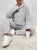 Ravenna Women's Set – Gentle Fleece Loungewear with Cozy Hoodie & Jogger