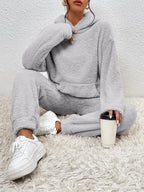 Ravenna Women's Set – Gentle Fleece Loungewear with Cozy Hoodie & Jogger