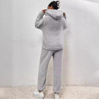 Ravenna Women's Set – Gentle Fleece Loungewear with Cozy Hoodie & Jogger
