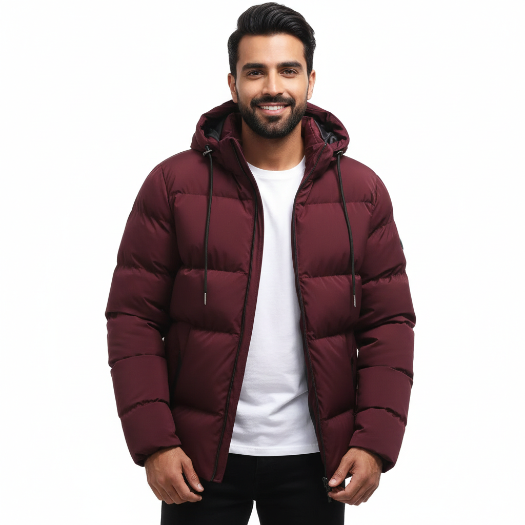 Sawyer Men's Waterproof Winter Parka – Quilted Puffer Design, Hood & Maximum Warmth