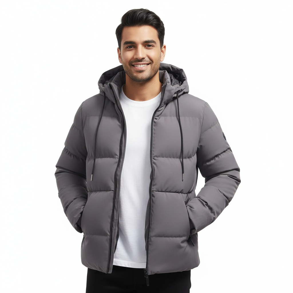 Sawyer Men's Waterproof Winter Parka – Quilted Puffer Design, Hood & Maximum Warmth