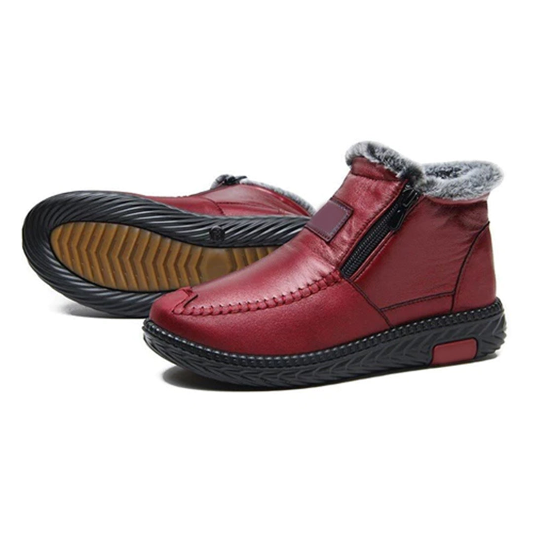 Ines Women's Winter Boots – Cozy Fur Lining, Thermal Warmth & Non-Slip Sole