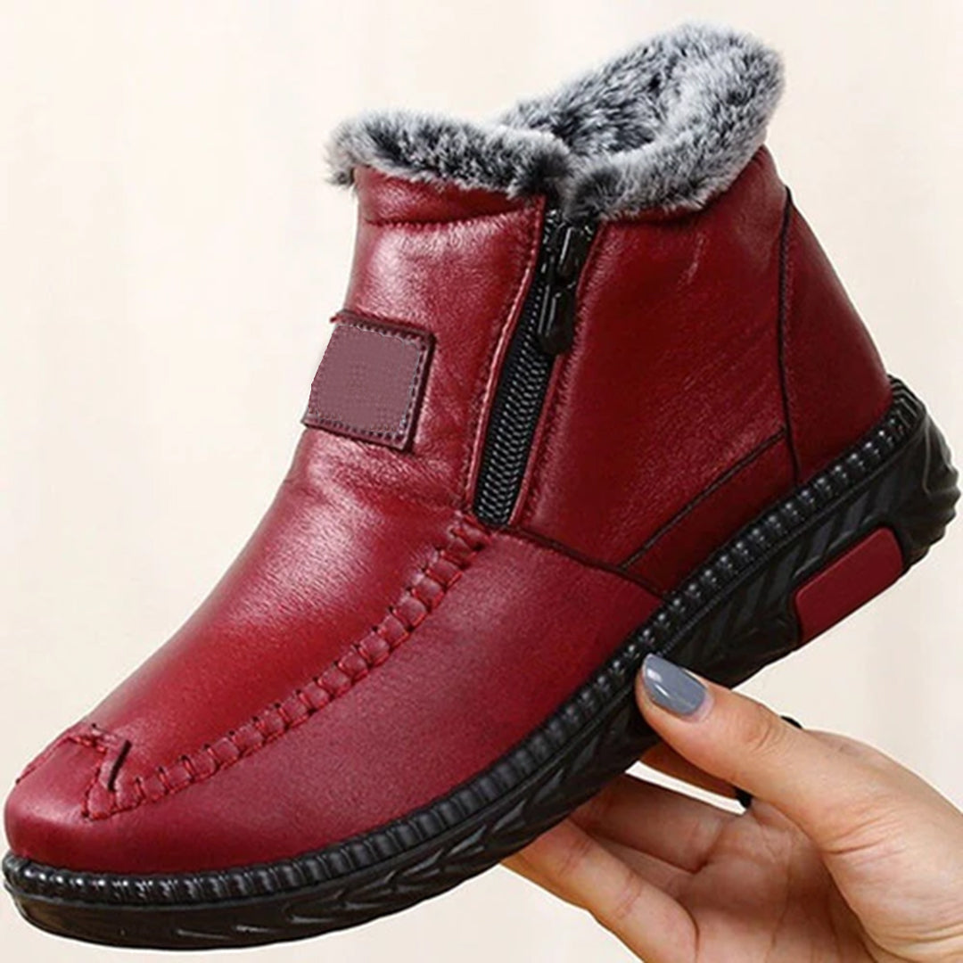 Ines Women's Winter Boots – Cozy Fur Lining, Thermal Warmth & Non-Slip Sole