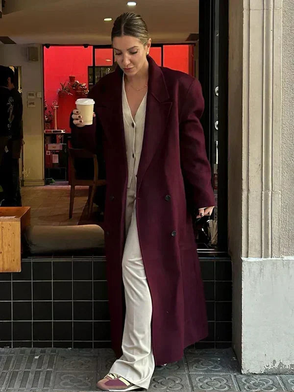 Xavier Women's Wool Coat – Refined, Cozy Coat with a Timeless Winter Style