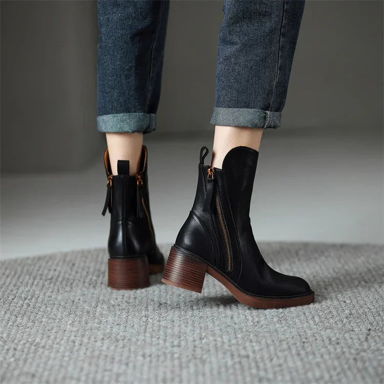 Percival Women's Ankle Boots – Sophisticated & Long-Lasting Premium Leather Boots with a Timeless Style
