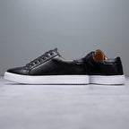 Sable Men's Leather Sneakers – Sleek Genuine Leather Sneakers with a Cushioned Sole and Timeless Design